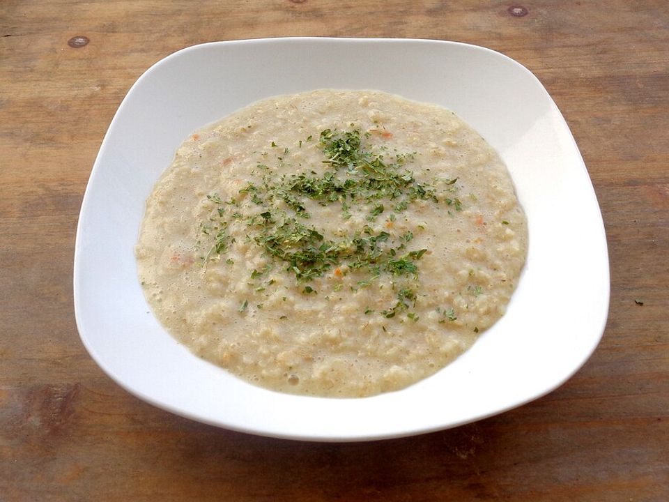 Haferschleimsuppe ohne Ei von ganoderma-lucidum| Chefkoch