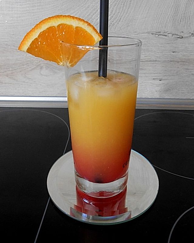 Sonnenuntergang-Cocktail