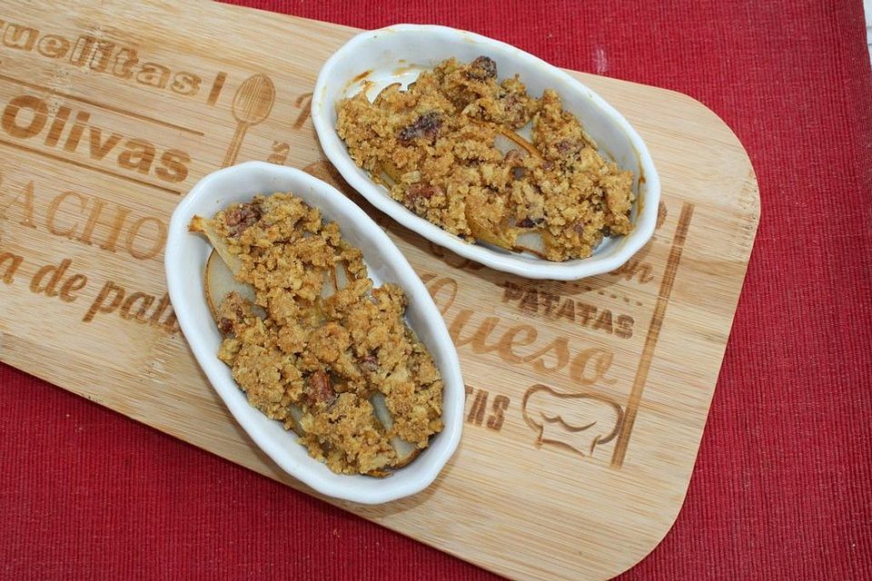 Birnen Crumble