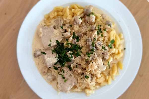 Schweinefiletmedaillons in Pilzrahmsauce von TamDoe | Chefkoch