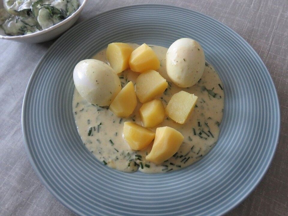 Eier in Kräuter - Senf - Soße von Esmeralda25| Chefkoch