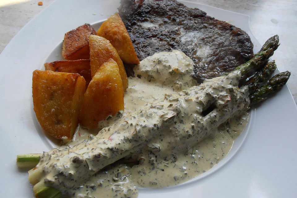 Herkules Rindersteak mit Backofenkartoffeln