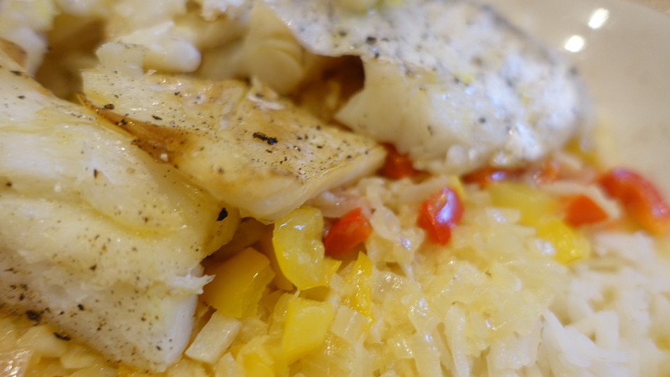 Brasilianischer Stockfisch mit Kokosmilch und Ingwer von hefide