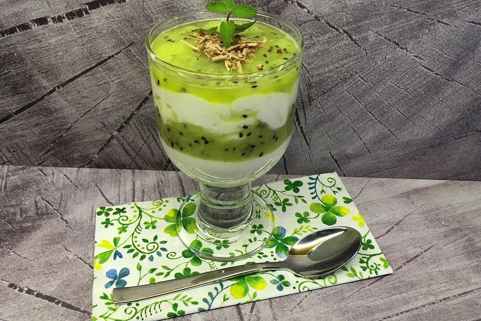 Bananen-Kiwi-Quarkspeise