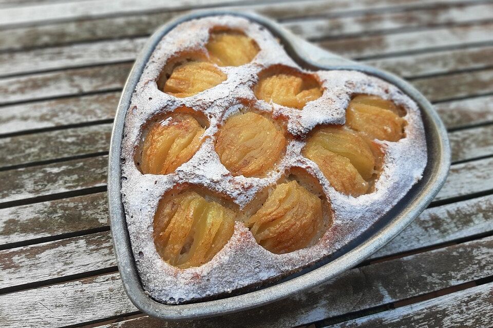 Apfelkuchen aus der Heißluftfritteuse