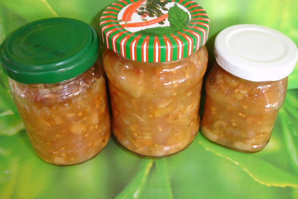 Apfelchutney mit Gewürzen