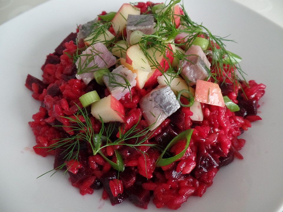 Rote-Bete-Risotto Mit Matjeshäckerle Von Sheeva1960| Chefkoch