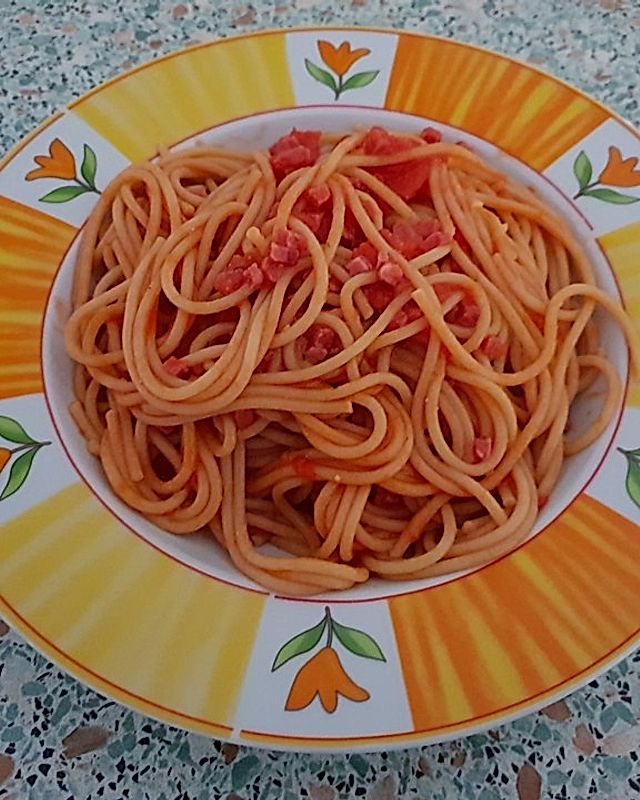 Spaghetti Matriciana auf meine Art