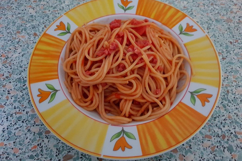 Spaghetti Matriciana auf meine Art