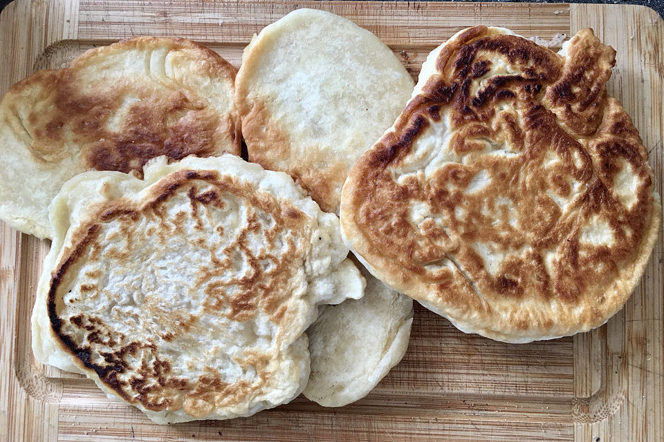 Pfannenbrot ohne Hefe Pfannenbrot ohne Hefe