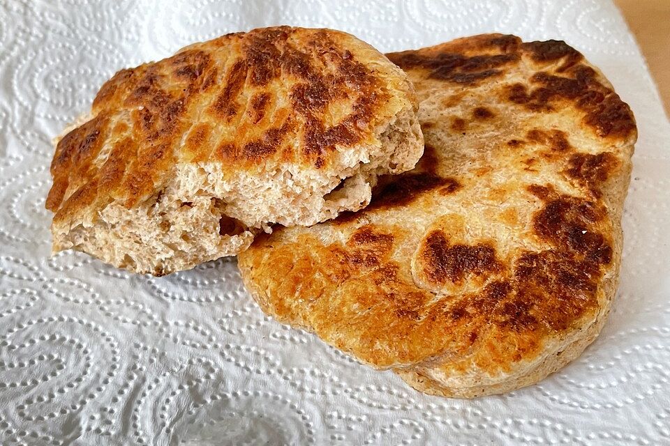 Pfannenbrot ohne Hefe Pfannenbrot ohne Hefe