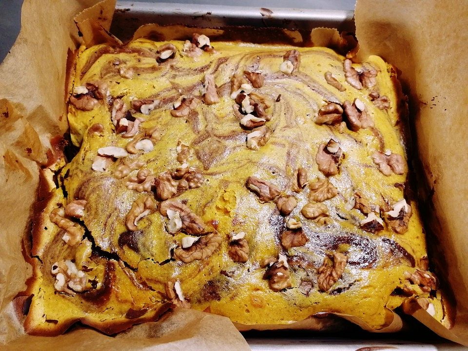 Kürbisbrownies mit Walnüssen von blackeyed82| Chefkoch