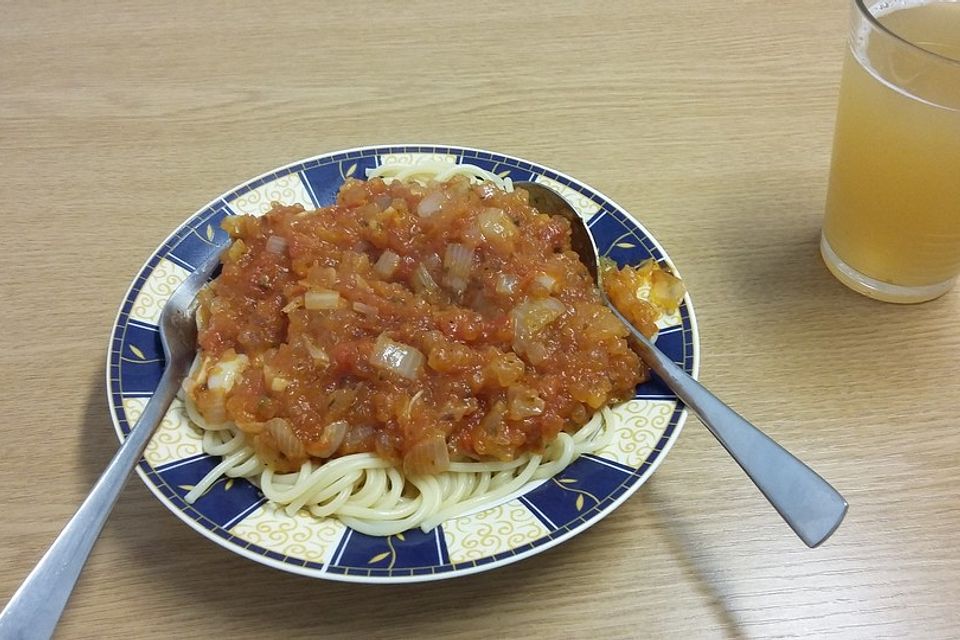 Wasserkefir-Tomaten-Nudelsoße