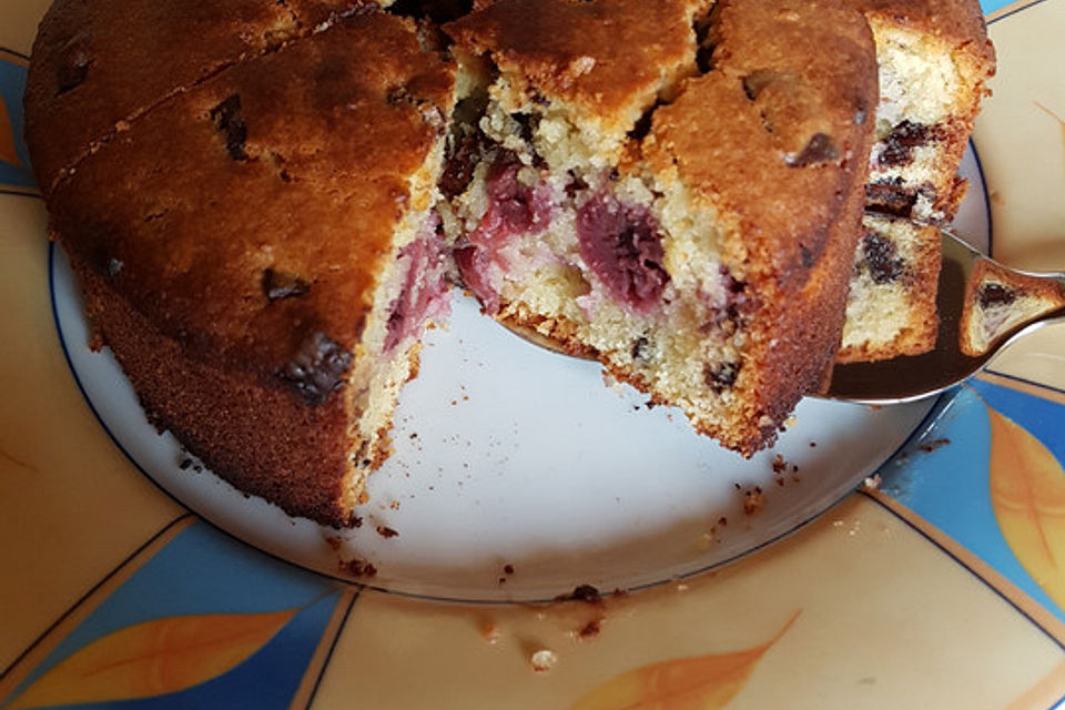 Supereinfacher Schoko - Kirsch - Kuchen