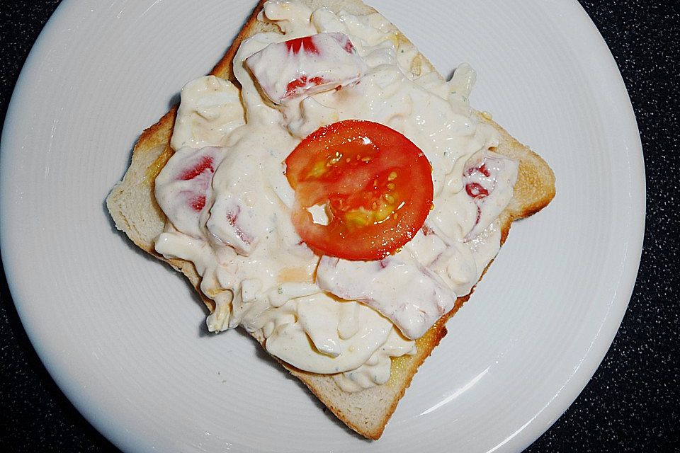 Superschneller Tomaten - Eier - Salat