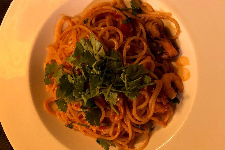 Tom Yam Spaghetti