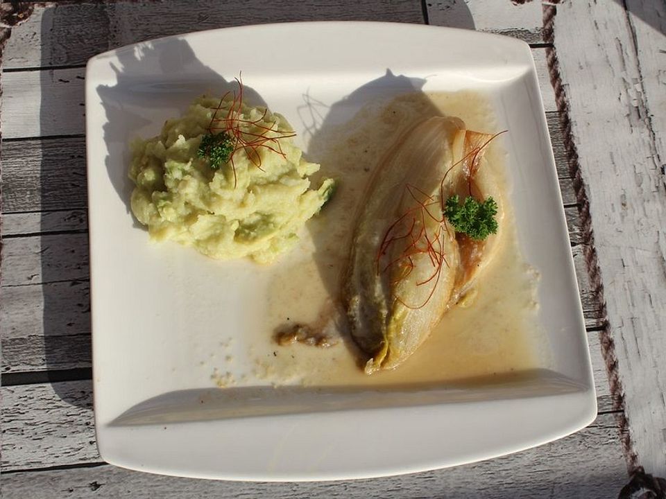 Kalorienarmer Chicorée in Käsesoße von geschmacklich_gut| Chefkoch
