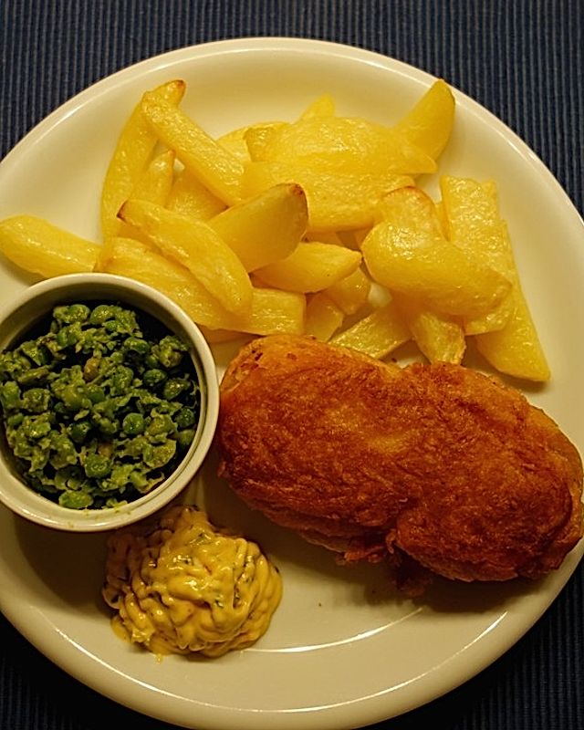 Fish and Chips, ganzes Rezept ohne Convenience food