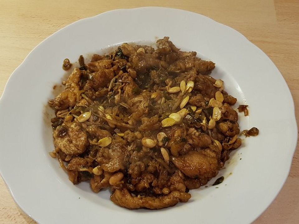 Chinesische Hähnchenpfanne aus dem Wok von Fältchen| Chefkoch