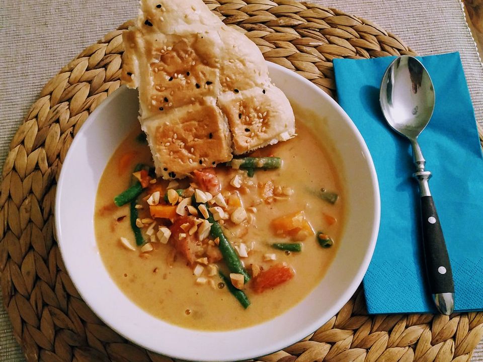 Feurige Erdnusssuppe Von Himbeerhonig Chefkoch