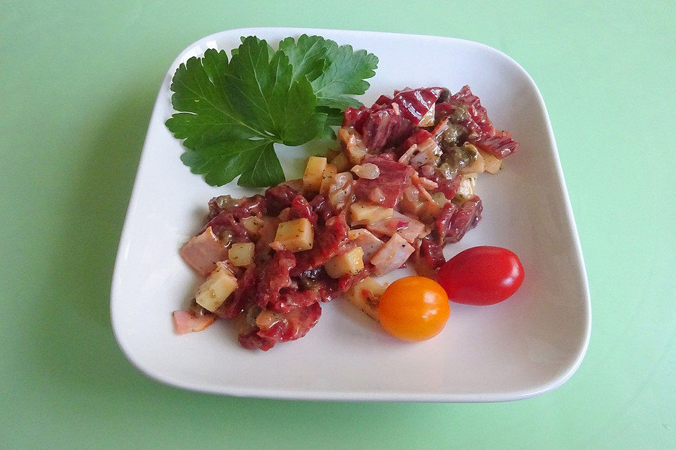 Rote Bete-Salat mit Gouda