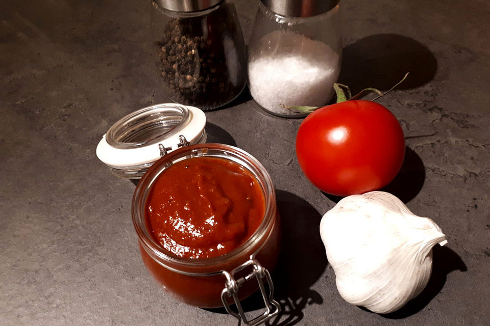 Tomatensauce zum Dippen oder für Burger