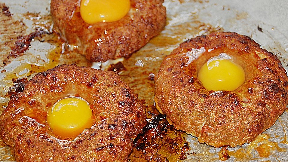 Eier im Hackfleischnest von Sonja