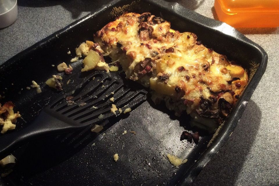 Topfen-Erdäpfel-Gratin