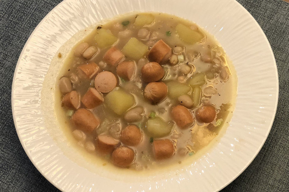 Weiße Bohnensuppe