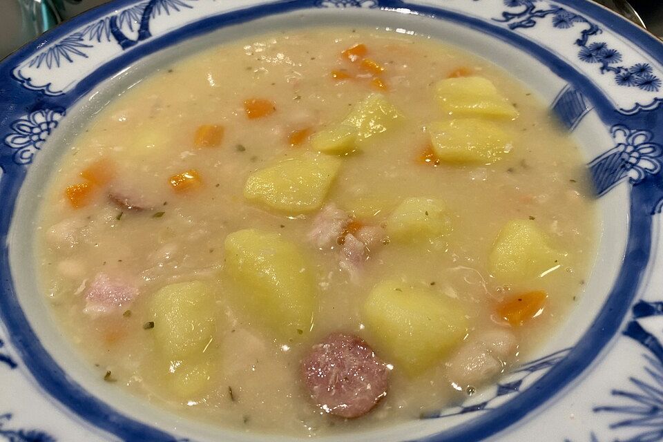 Weiße Bohnensuppe