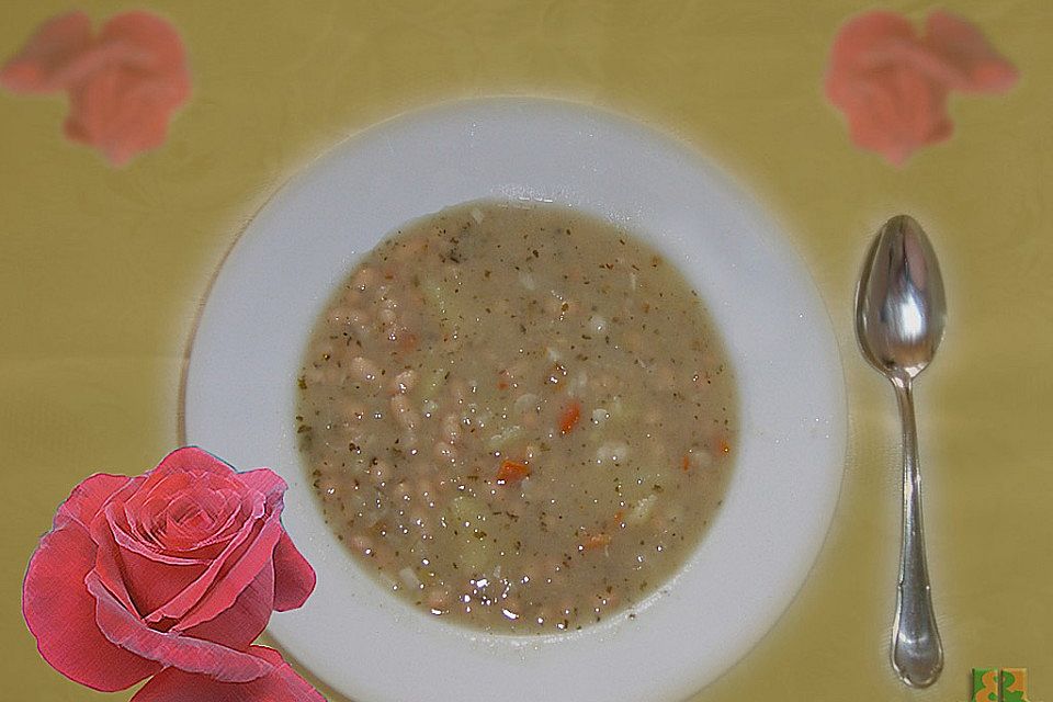 Weiße Bohnensuppe