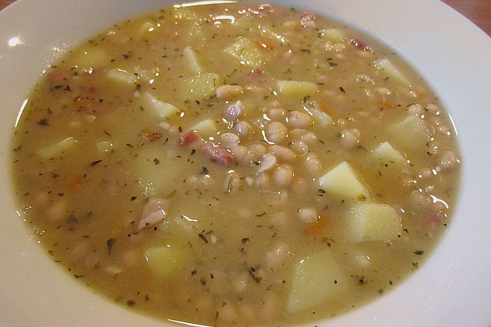 Weiße Bohnensuppe