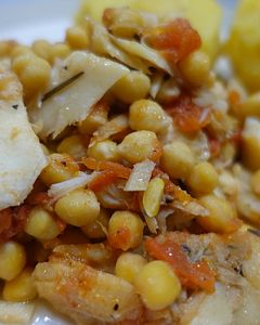 Stockfisch mit Kichererbsen