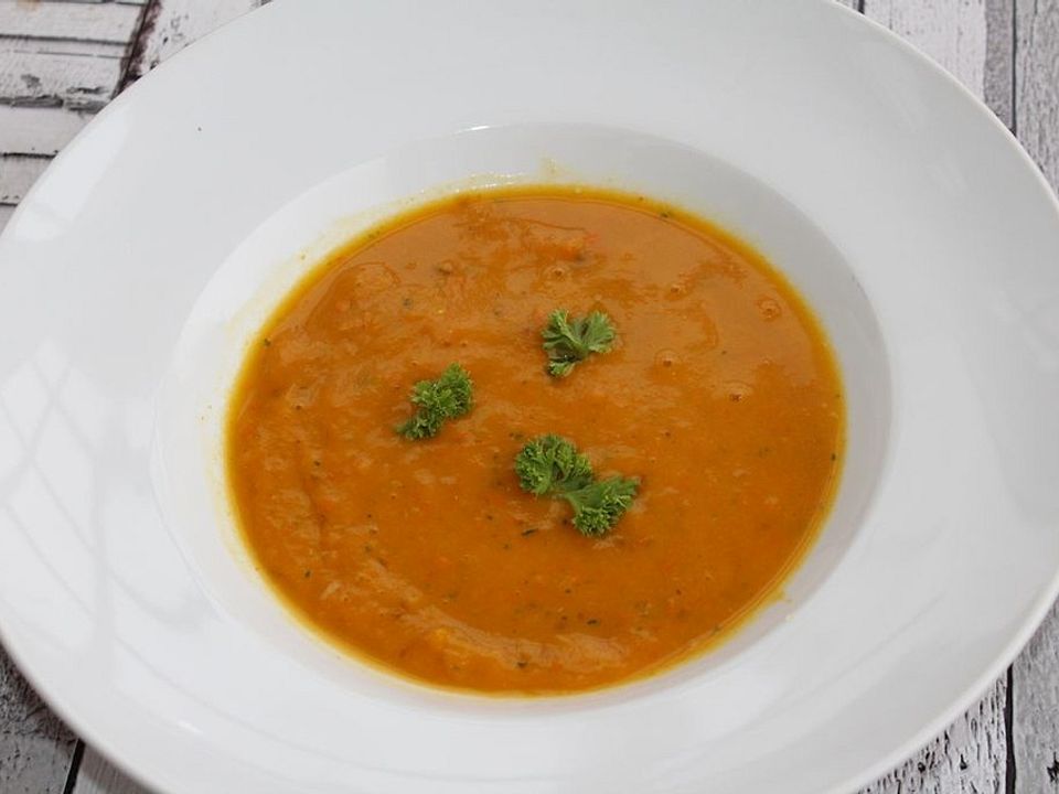 Kürbissuppe mit Ingwer und Curry von Ninibär| Chefkoch