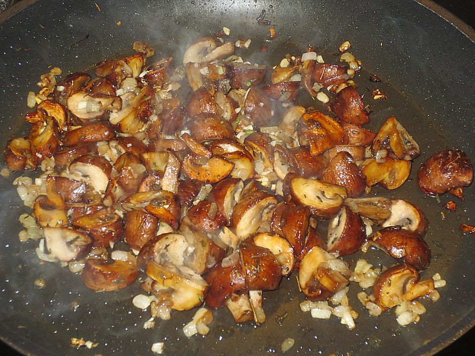 Gebratene Pilze mit Speck und Zwiebeln| Chefkoch