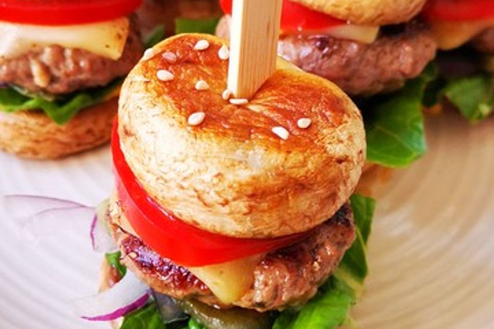 Low carb Champignon Burger Low carb Champignon Burger