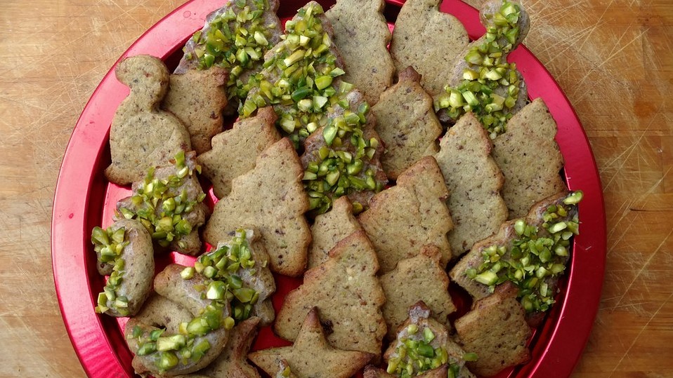 Orangen-Pistazien-Kekse ohne Zucker von Zebra15