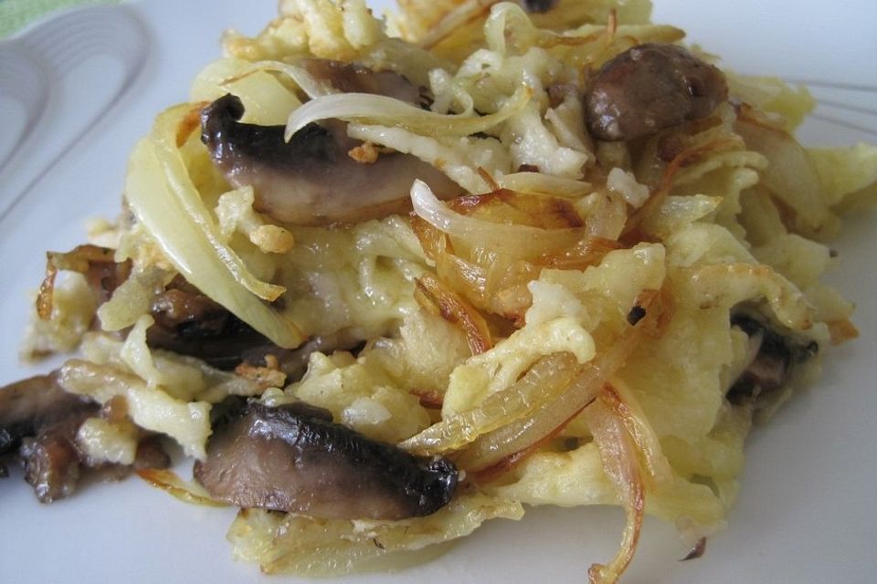 Spätzle-Pilz-Pfanne