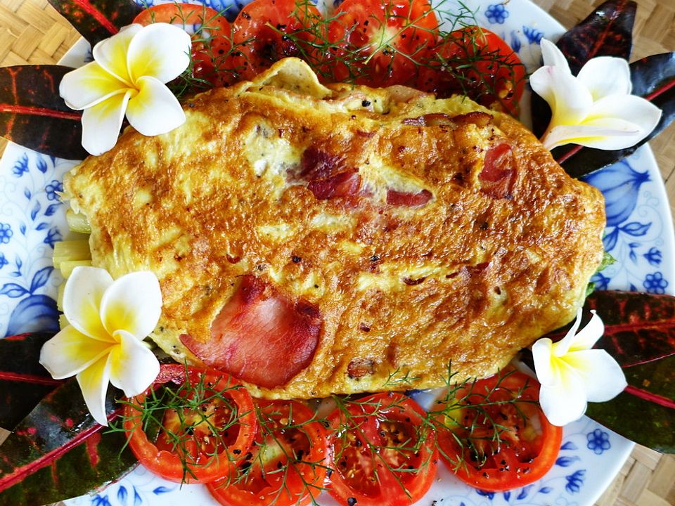 Omelette mit grünem Spargel und Bacon von dieter_sedlaczek| Chefkoch