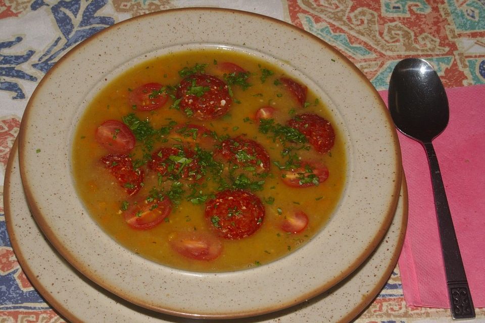 Kubanische Erbsensuppe