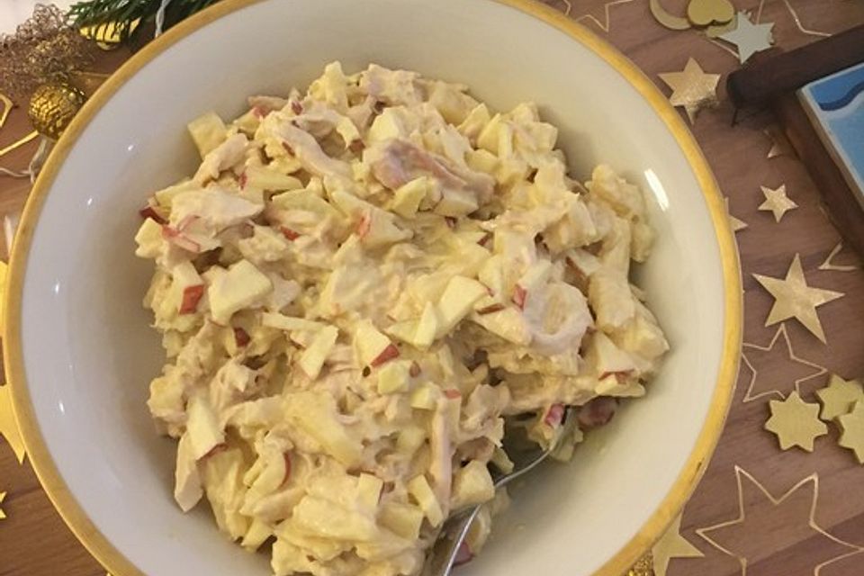 Brasilianischer Salat mit geräuchertem Hähnchen - Salpicão