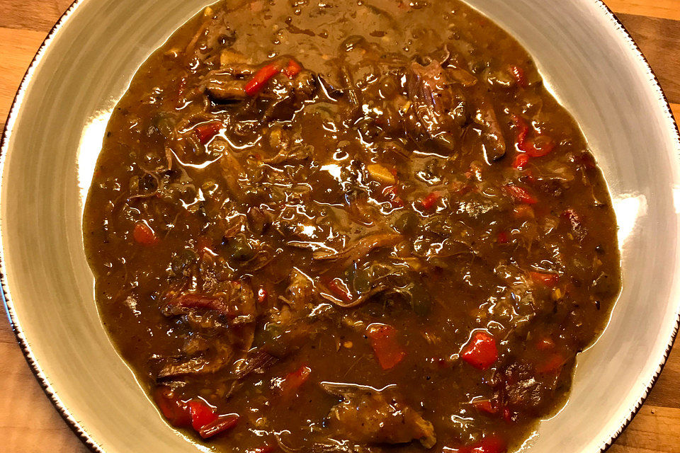 Ropa Vieja Sous Vide - Kubanisches Rindfleisch