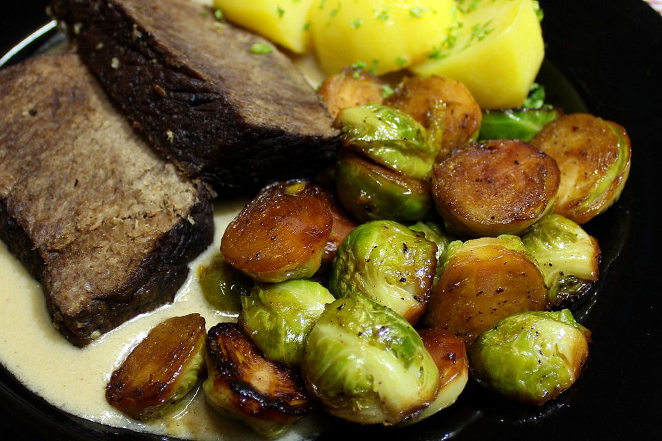 Rosenkohl karamellisiert Rosenkohl karamellisiert