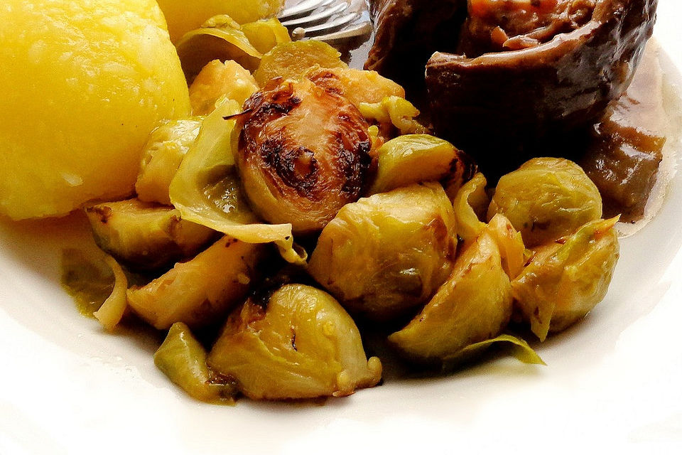 Rosenkohl karamellisiert Rosenkohl karamellisiert