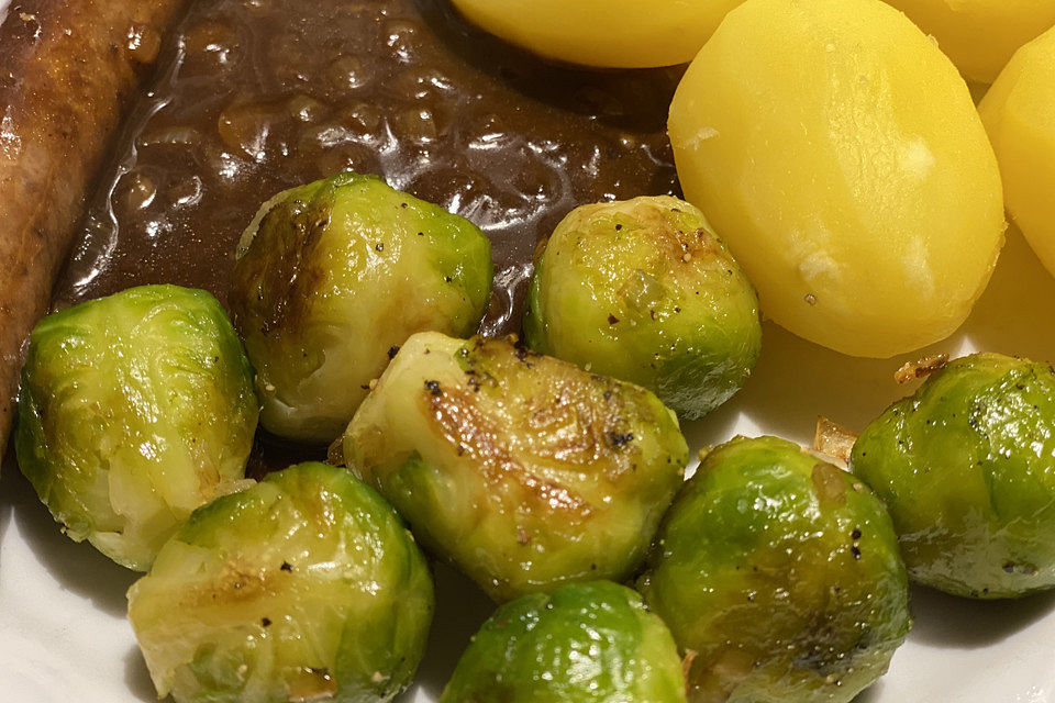 Rosenkohl karamellisiert Rosenkohl karamellisiert