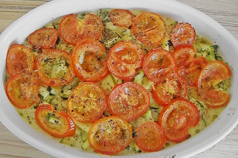 Zucchini - Schafskäse - Pfanne