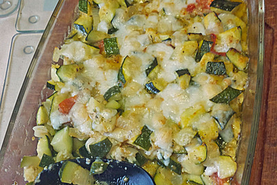 Zucchini - Schafskäse - Pfanne