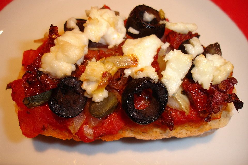 Ciabatta mit Pizzabelag