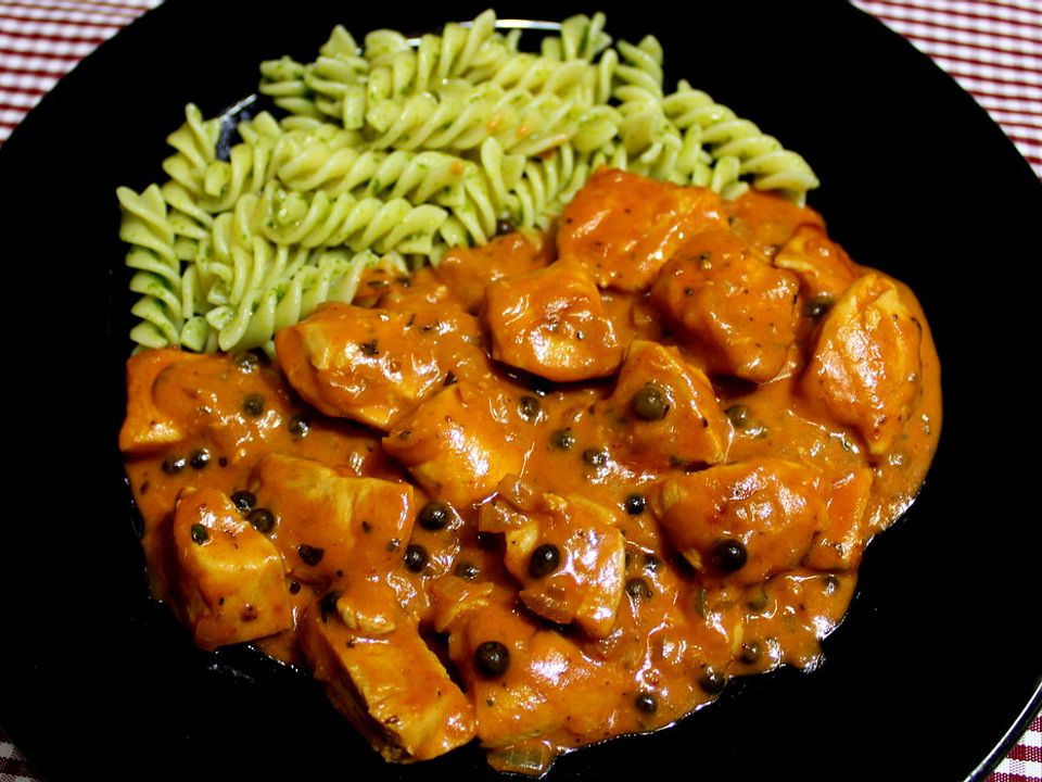 Pikantes Hähnchen-Pfeffergeschnetzeltes von Boritz| Chefkoch
