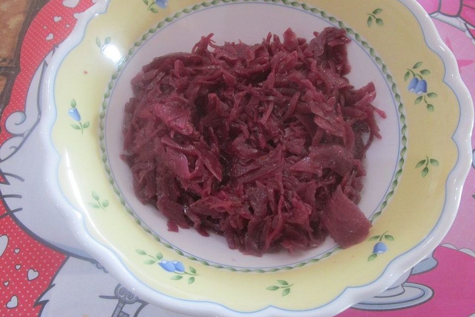 Apfelrotkohl mit Glühwein